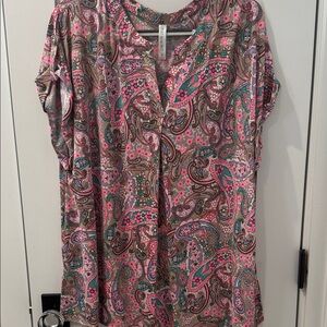 Vibrant Paisley Women's Blouse